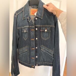 Levi's Indigo Blue Denim Jacket with Contrast Stitching
